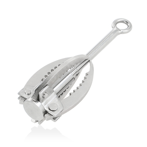 

Grappling Hook Folding Foldable Survival Claw Stainless Steel Hook Outdoor Camping Exploring Mountaineering Climbing Sawtooth Anchor