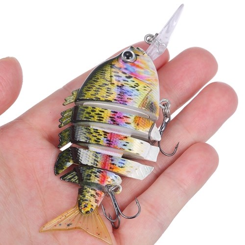 

Lixada 10cm 15g 6 Segment Fishing Lure Multi Jointed Hard Bait Плавающие приманки для рыбалки