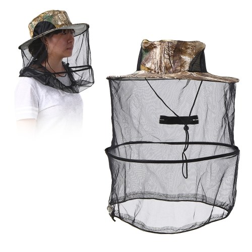 Mosquito Repellent Hat Protective Mask Cover Insect Bug Bee Repellent Head Mesh Netting