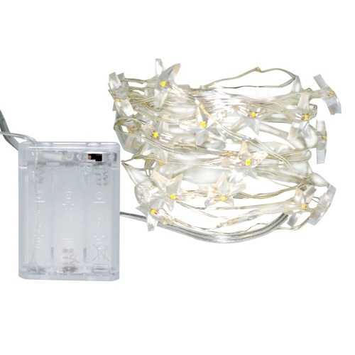 

BZ247 5M 50 Bulbs LED Clear Battery Holder Indoor Outdoor Decoration Festoon