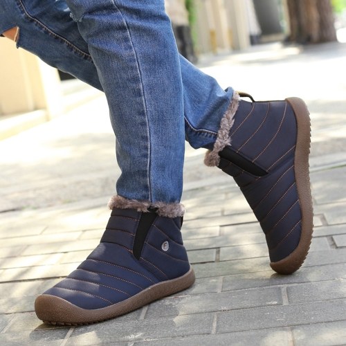 

Outdoor Water-resistant Non-slip Snow Boots Slip-on Winter Warm Shoes