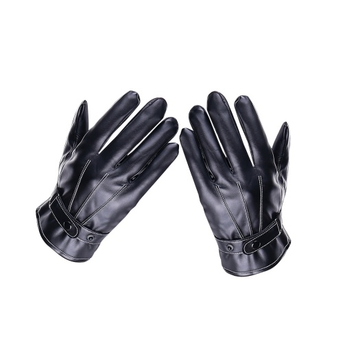 

Winter Men Screen-Touching Leather Gloves
