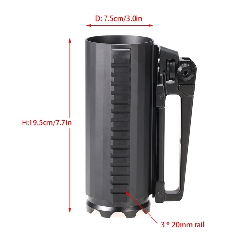 

Outdoor Tactical Mug Multi Function Detachable Aluminum Beer Cup