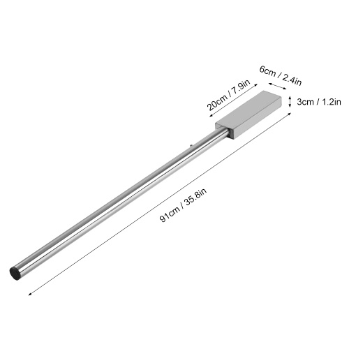 

91cm Stainless Steel Kayak Trolling Motor Mount Bar with Hardware