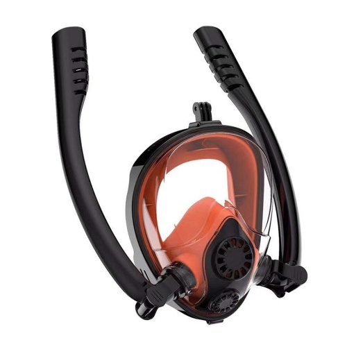 

2019 New Design Double Snorkels Advanced Breathing System Diving Mask