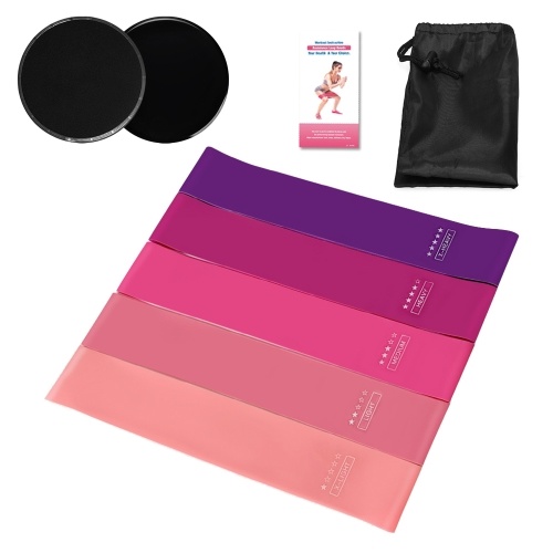 

5PCS Sports Exercise Resistance Loop Bands Set