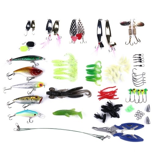 

110pcs Fishing Lures Mess Kit