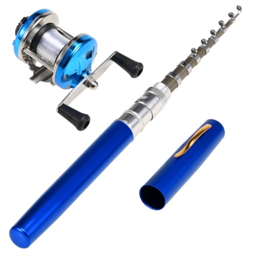 

Telescopic Pocket Pen Fishing Rod PoleFishing Reel Combos Set