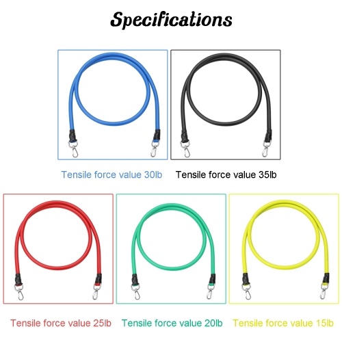 

11 Pcs/Set Fitness Puller Multi-functional Muscle Strength Yoga Training Rope Resistance Belt