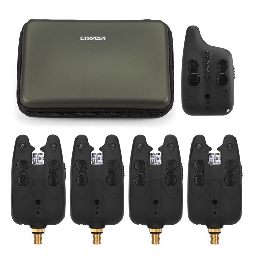 Lixada Wireless Fishing Alarm Fishing Bite Alarms Set