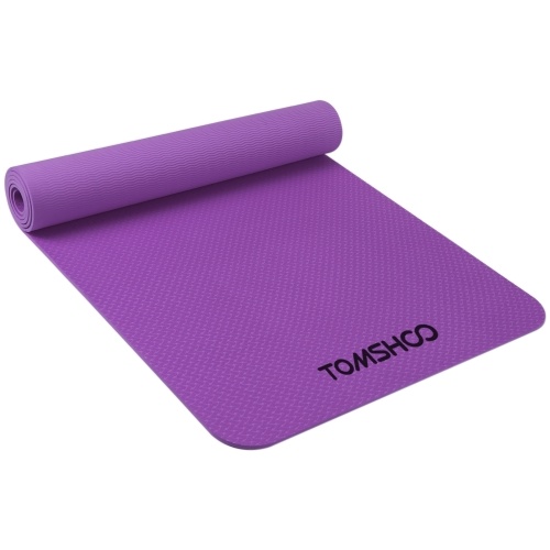 

TOMSHOO 72.05×24.01in Portable Yoga Mat Thicken Sports Mat Anti-slip Exercise Mat for Fitness Workouts with Carrying Strap and Storage Bag