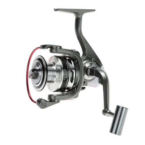 Métal Spool 12 + 1 roulements à billes lisse puissant Spinning Reel Fishing Gauche / Droite Poignée interchangeable