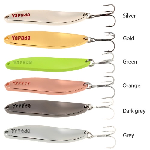 

YAPADA 7.5g-20g Zinc Alloy Hard Fishing Lure Spoon Sequin Paillette Bait with Treble Hook