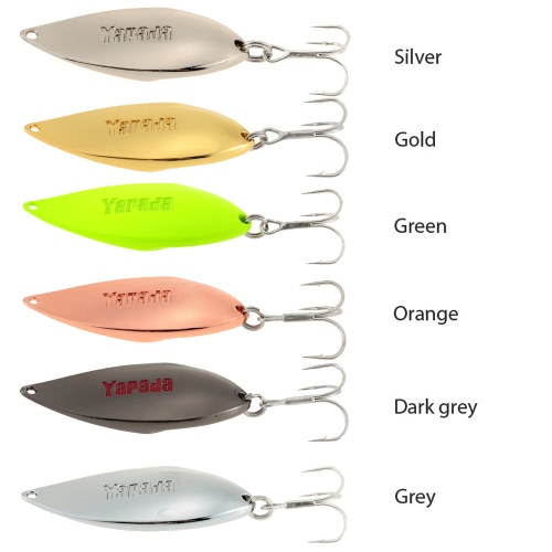 

YAPADA 10g-25g Zinc Alloy Hard Fishing Lure Spoon Sequin Paillette Bait with Treble Hook