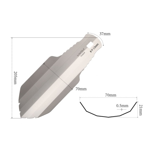 

Lixada Titanium Garden Hand Shovel Outdoor Camping Hiking Backpacking Trowel