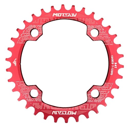 

32T/34T/36T/38T Bike Chainring 104mm BCD 4-bolt Bicycle Crank Ring Compatible with 7/8/9/10/11 Speed