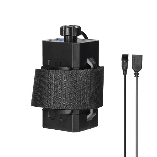 

8.4V Battery Mobile Power 4 x 18650 Waterproof Battery Pack Case with DC and USB Interface Strap for Bike Light Headlamp Mobile Phone
