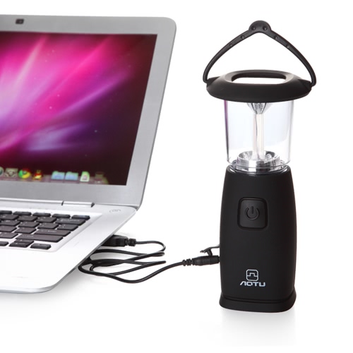 

Solar / Hand Crank / USB Rechargeable 6 LED Camping Lantern Outdoor Tent Light