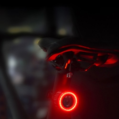 USB Rechargeable High Visibility Multifunction Bike Rear Light with Brake Sensing Cycling Tail Light Road Bike Rear Lamp 