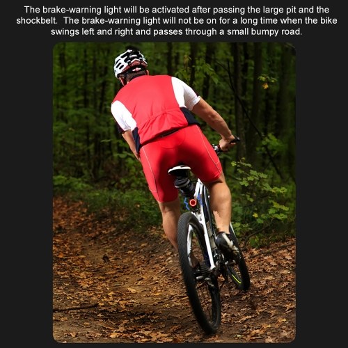 USB Rechargeable High Visibility Multifunction Bike Rear Light with Brake Sensing Cycling Tail Light Road Bike Rear Lamp 
