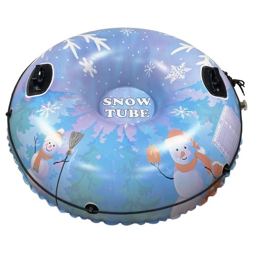 

43.3*43.3*13in Inflatable Ski Ring PVC Sledding Tube Thicken Snow Tubing Winter Snow Tube with Handle