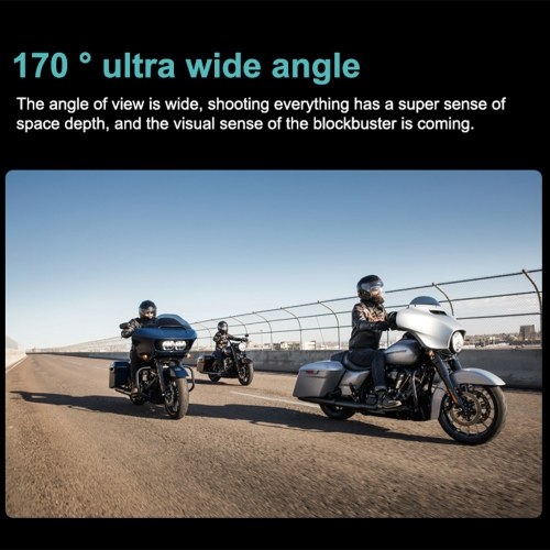 Anytek S50 Motorcycle Helmet Camera High Clear 2K Dual Recording Bicycle Helmet Camera with Sensor Wireless Control  170° WIFI 1600mAH Bike Helmet Camera 