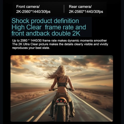Anytek S50 Motorcycle Helmet Camera High Clear 2K Dual Recording Bicycle Helmet Camera with Sensor Wireless Control  170° WIFI 1600mAH Bike Helmet Camera 