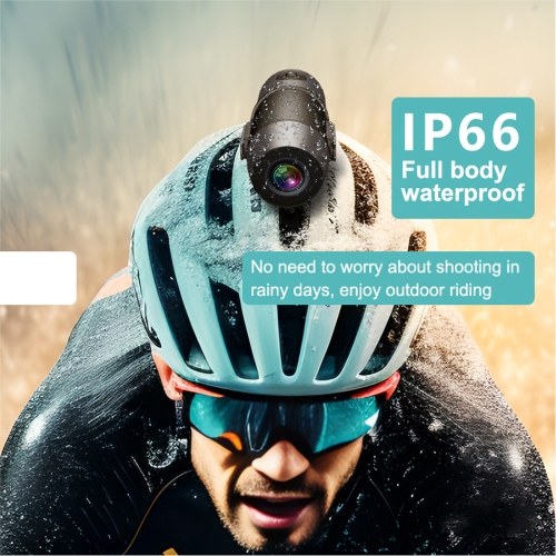 Anytek S50 Motorcycle Helmet Camera High Clear 2K Dual Recording Bicycle Helmet Camera with Sensor Wireless Control  170° WIFI 1600mAH Bike Helmet Camera 