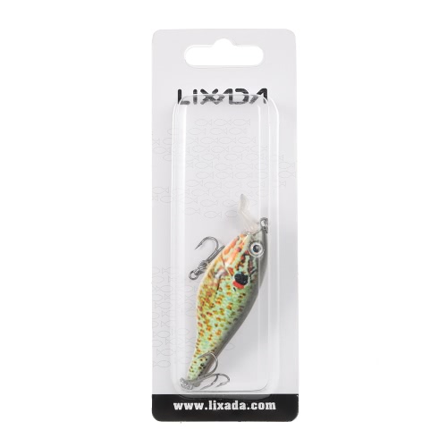 

Lixada 8.3cm/11g Artificial Crankbait Fishing Lure Hard Bait with Treble Hooks Fishing Bait Fishing Tackle