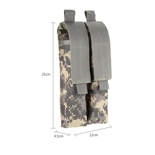 

Tactical Pistol Rifle Double Magazine Mag Pouch 600D Oxford Fabric Accessary Pouch Utility Tool