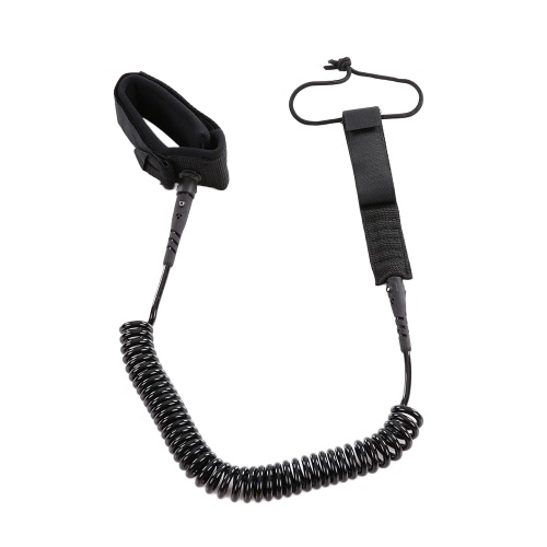

5.5mm Thick Coiled SUP Leash Cord Body Board Bodyboarding Ankle Leash for Paddleboard Surfboard