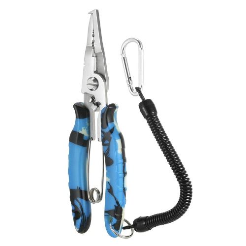 

Lixada Aluminum Fishing Pliers Multifunctional Fishing Scissors Line Cutter Fishing Hook Remover Tackle