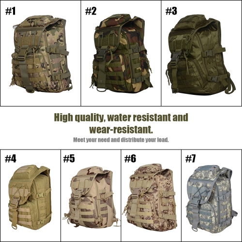 

Outdoor Gear Backpack Durable Daypack Pack Large Capacity Camouflage Bag Water Resistant Utility Sport Bag for Hunting Travel Camping Trekking Outdoor Activity