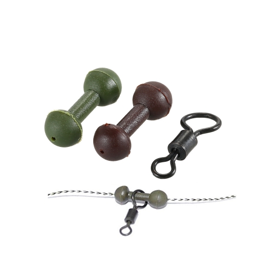 

30PCS Carp Fishing Buffer Beads Shock Buffer Beads Knot Protector Fishing Tackle Fishing Swivel Accessories