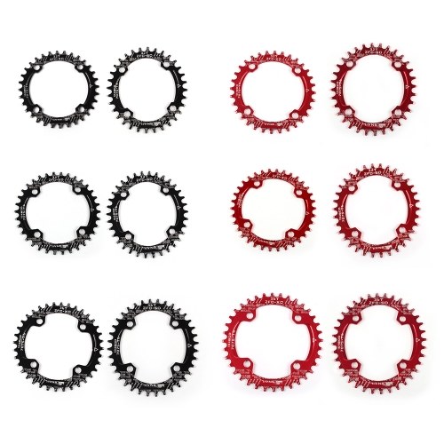 

Велосипед Узкий широкий Chainring Crankset Oval Round Single Chainwheel MTB Mountain Bike BCD 104MM Chainrings 32T / 34T / 36T