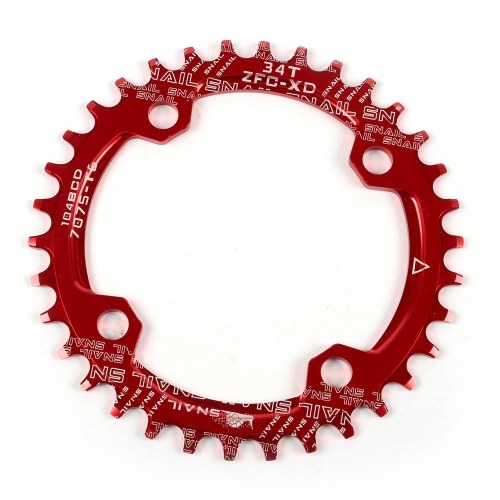 

Велосипед Узкий широкий Chainring Crankset Oval Round Single Chainwheel MTB Mountain Bike BCD 104MM Chainrings 32T / 34T / 36T