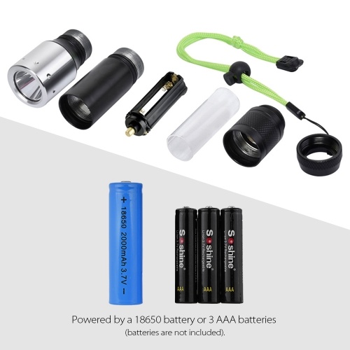 

Scuba Diving Flashlight Underwater Waterproof LED Light Torch Lamp Flashlight for Diving Hunting Camping
