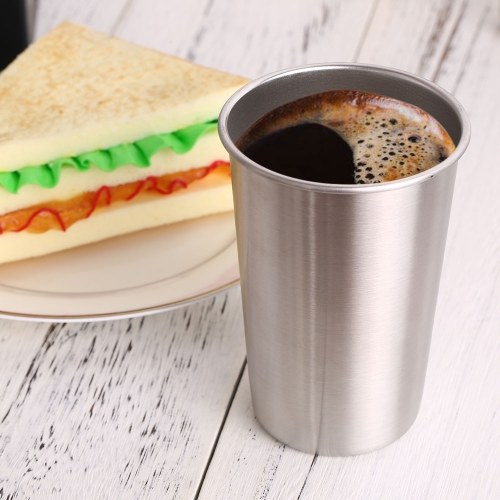 

Stainless Steel Cups 500ML Travel Beer Mug Camping Picnic Juice Water Milk Cup