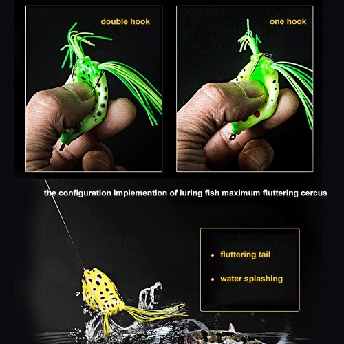 

Topwater Frog Fishing Lures Artificial Soft Topwater Swimbait