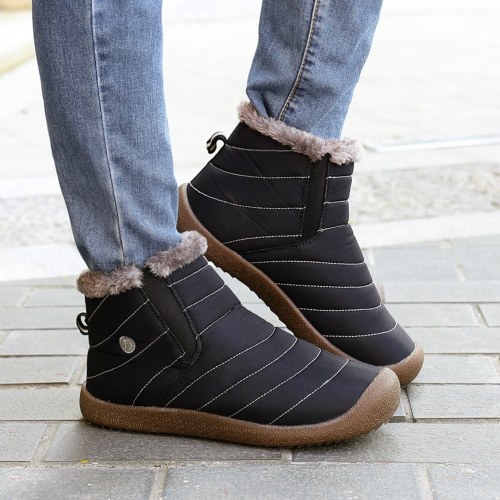 

Outdoor Water-resistant Non-slip Snow Boots Slip-on Winter Warm Shoes