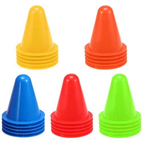 

25 Pack Mini Sports Agility Marker Cones for Kids Soccer Training Roller Skating