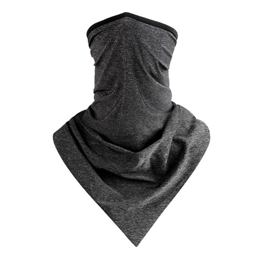 Summer Ice Silk Triangle Scarf Face Mask