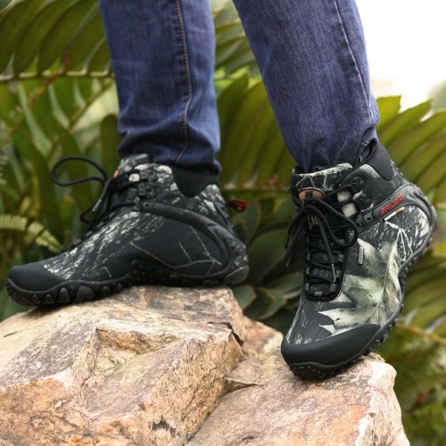 

Outdoor Camouflage High-top Shoes Professional Climbing Boots Men's Hiking Shoes Sport Sneaker Water-resistant Trekking Shoes