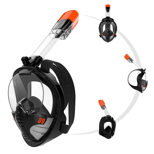 

Snorkeling Ma-sk Snorkeling Full Face Breathing Ma-sk Full Face Self Contained Underwater Breathing Apparatus Full Dry Silicone Diving Suit Anti-Fog Wide View Underwater Self Contained Underwater Breathing Apparatus