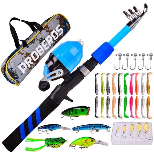 

1.5m Children Fishing Pole Ultralight Fishing Rod Ultralight+Fishing Reel+Fishing Lures Fishing Tackle Storage Bag