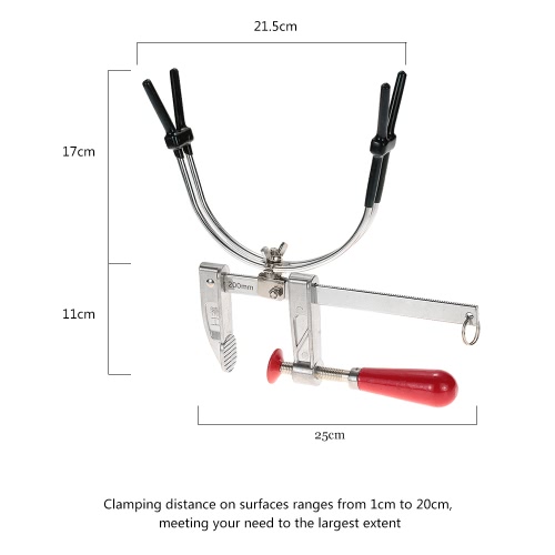 

Fishing Rod Pole Holder Stand with Adjustable Universal Clamp Mount Fix on Bridge Pier Handrail