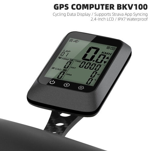 WEST BIKING Bicycle SpeedoMeter Waterproof Cycle Route Navigation Mileometer Multi-functional Digital Bike Speedometer Full Screen Mobile Phone APP Control Cycle Stopwatch 