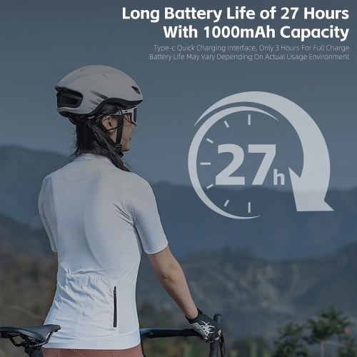 WEST BIKING Bicycle SpeedoMeter Waterproof Cycle Route Navigation Mileometer Multi-functional Digital Bike Speedometer Full Screen Mobile Phone APP Control Cycle Stopwatch 