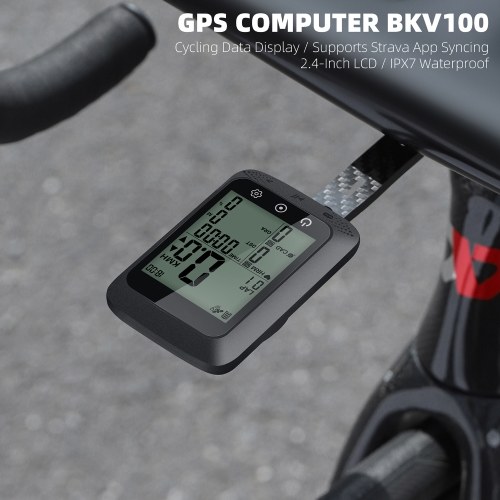 WEST BIKING Bicycle SpeedoMeter Waterproof Cycle Route Navigation Mileometer Multi-functional Digital Bike Speedometer Full Screen Mobile Phone APP Control Cycle Stopwatch 