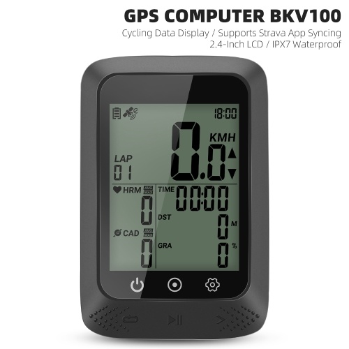WEST BIKING Bicycle SpeedoMeter Waterproof Cycle Route Navigation Mileometer Multi-functional Digital Bike Speedometer Full Screen Mobile Phone APP Control Cycle Stopwatch 